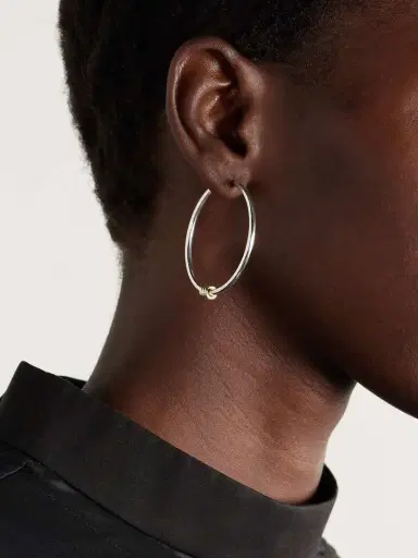 Spinelli Kilcollin Pegasus Sterling Silver And 18-karat Gold Hoop Earrings | Thumbnail 2