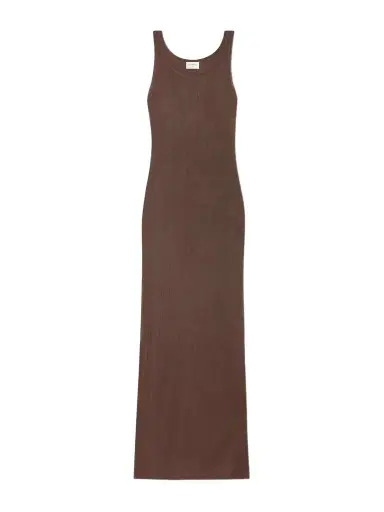 Saint Laurent Ribbed-knit Midi Dress | Thumbnail 1 Saint Laurent Ribbed-knit Midi Dress | Thumbnail 1