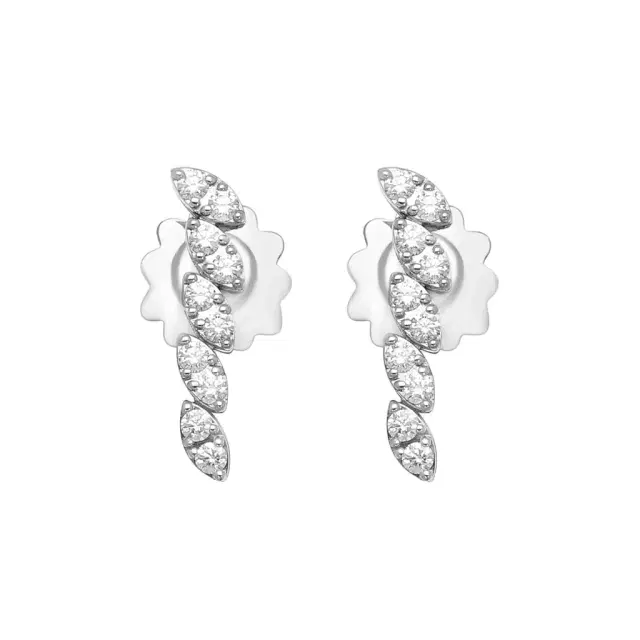 Roberto Coin Roberto Coin Marquesa 18K White Gold Diamond Drop Earrings by The Solist