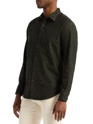 Robert Graham Men's Highland Stretch Cotton Long-Sleeve Shirt | Thumbnail 3 Robert Graham Men's Highland Stretch Cotton Long-Sleeve Shirt | Thumbnail 3