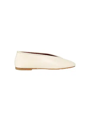 Bottega Veneta Women's Leather Ballet Flats - Sea Salt - Size 12 | Thumbnail 1 Bottega Veneta Women's Leather Ballet Flats - Sea Salt - Size 12 | Thumbnail 1