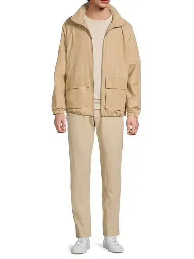 Vince Men's Hooded Windbreaker Jacket - Light Canyon - Size XS | Thumbnail 2