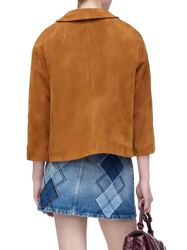 Marc Jacobs Women's Suede Doll Jacket - Copper | Thumbnail 5