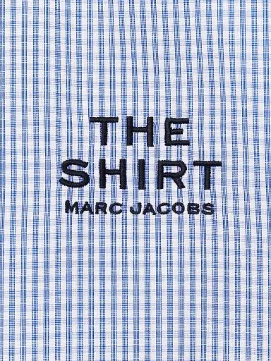 Marc Jacobs Women's The Cropped Plaid Cotton Shirt - Blue Multi - Size Medium | Thumbnail 6 Marc Jacobs Women's The Cropped Plaid Cotton Shirt - Blue Multi - Size Medium | Thumbnail 6