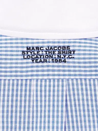 Marc Jacobs Women's The Cropped Plaid Cotton Shirt - Blue Multi - Size Medium | Thumbnail 7 Marc Jacobs Women's The Cropped Plaid Cotton Shirt - Blue Multi - Size Medium | Thumbnail 7