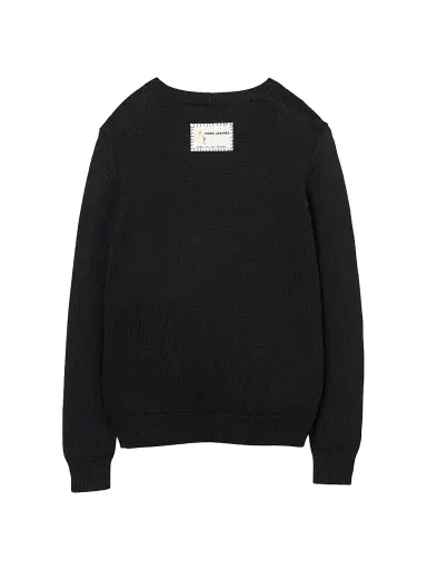 Marc Jacobs Women's Marc Is Joy Jacquard Merino Wool Sweater - Black - Size XS | Thumbnail 2