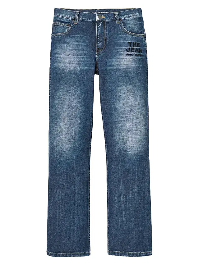 Women's The Jean Mid-Rise Straigh-Leg Jeans - True Indigo