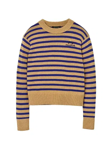 Marc Jacobs Women's Joy Striped Wool-Cashmere Sweater | Thumbnail 1 Marc Jacobs Women's Joy Striped Wool-Cashmere Sweater | Thumbnail 1