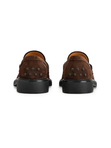 Tod's Women's Suede Penny Loafers - Marrone Africa - Size 11 | Thumbnail 3 Tod's Women's Suede Penny Loafers - Marrone Africa - Size 11 | Thumbnail 3