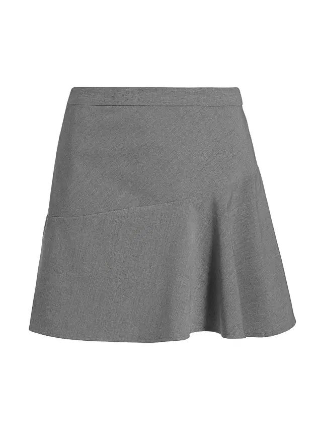 Staud Women's Rosie Asymmetric Miniskirt - Static