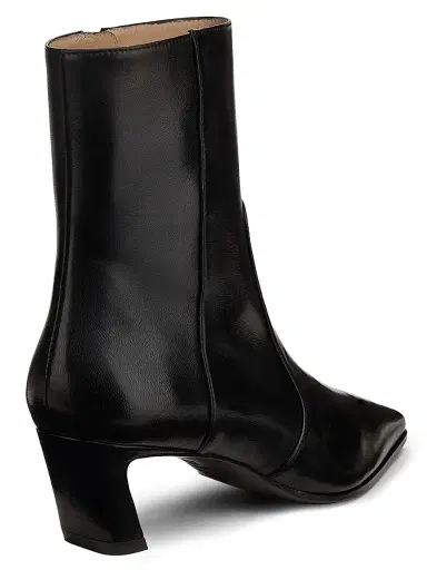 Stuart Weitzman Women's Stassi 50MM Leather Ankle Boots - Black - Size 8 | Thumbnail 3 Stuart Weitzman Women's Stassi 50MM Leather Ankle Boots - Black - Size 8 | Thumbnail 3