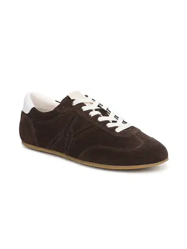 Veronica Beard Women's Riviera Suede Lace-Up Sneakers - Espresso - Size 11 | Thumbnail 2