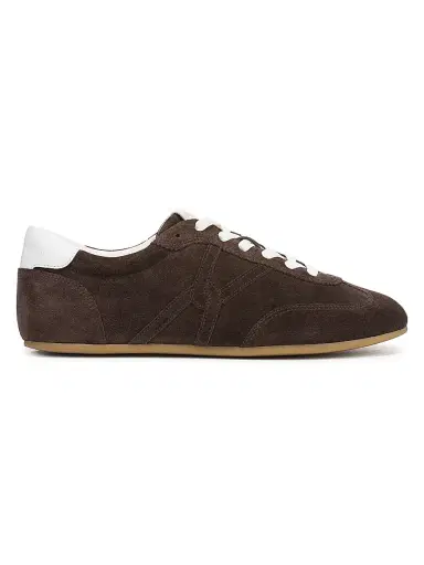 Veronica Beard Women's Riviera Suede Lace-Up Sneakers - Espresso - Size 11 | Thumbnail 1
