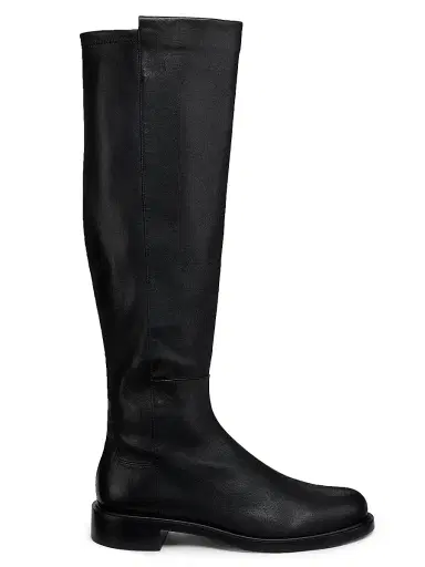 Stuart Weitzman Women's 5050 Gisele 30MM Leather Knee-High Boots - Black - Size 9.5 | Thumbnail 1