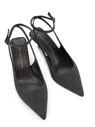 Stuart Weitzman Women's Vinnie 50MM Flannel Pumps | Thumbnail 4 Stuart Weitzman Women's Vinnie 50MM Flannel Pumps | Thumbnail 4