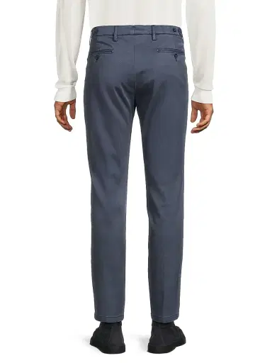 Sartorio Napoli Men's Stretch Flat-Front Trousers - Cornflower Blue - Size 36 | Thumbnail 5 Sartorio Napoli Men's Stretch Flat-Front Trousers - Cornflower Blue - Size 36 | Thumbnail 5