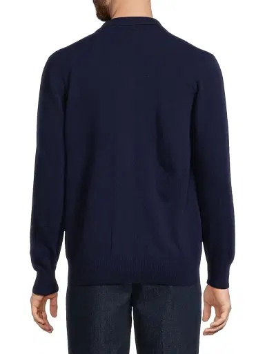 Sartorio Napoli Men's Wool-Blend Spread-Collar Cardigan | Thumbnail 5