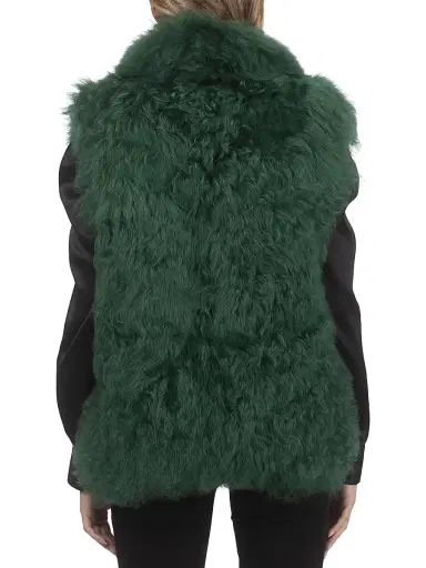 Gorski Women's Select Lamb Vest - Emerald - Size Small | Thumbnail 3