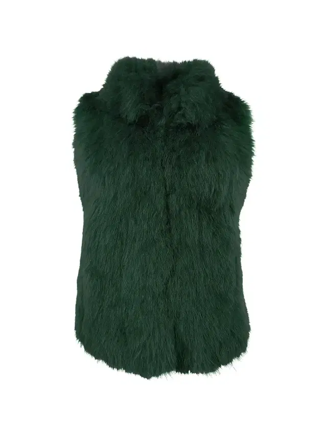 Gorski Women's Select Lamb Vest - Emerald - Size Small