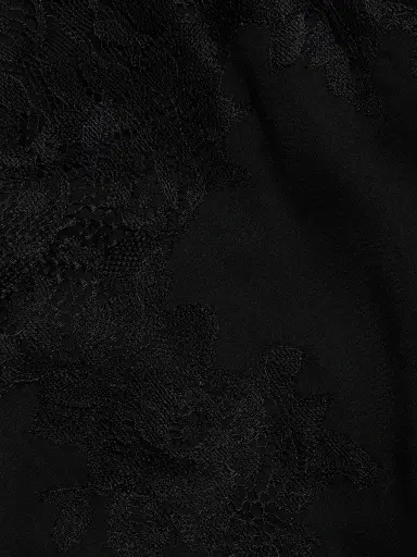 Reformation Women's Silvia Silk Lace-Trimmed Top - Black | Thumbnail 7 Reformation Women's Silvia Silk Lace-Trimmed Top - Black | Thumbnail 7