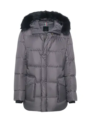 Gorski Men's Apres-Ski Jacket with Detachable Toscana Lamb Hood Trim | Thumbnail 1