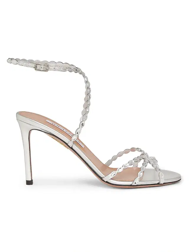 Women's Love Struck 85MM Embellished Leather Sandals - Silver