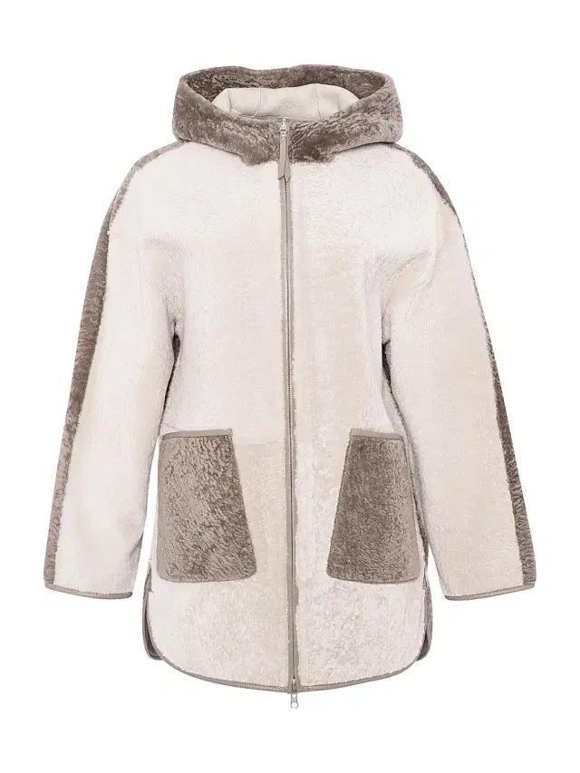 Gorski Women's Textured Shearling Lamb Parka