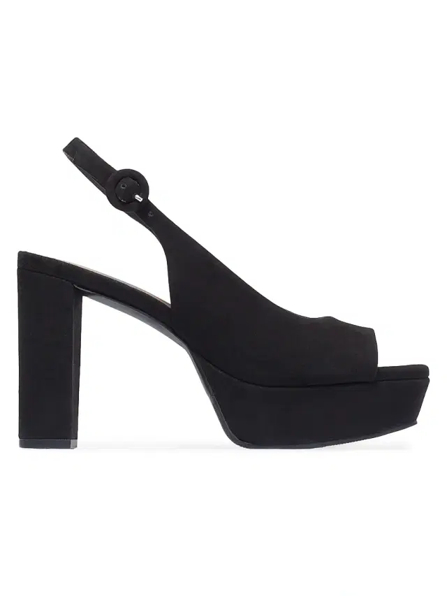 Bernardo Women's Vega Peep Toe Platform Pumps - Black
