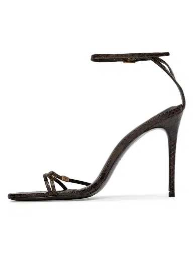 Black Suede Studio Women's Britanny 100MM Strappy Snake Sandals - Brown Snake Leather - Size 11 | Thumbnail 4 Black Suede Studio Women's Britanny 100MM Strappy Snake Sandals - Brown Snake Leather - Size 11 | Thumbnail 4