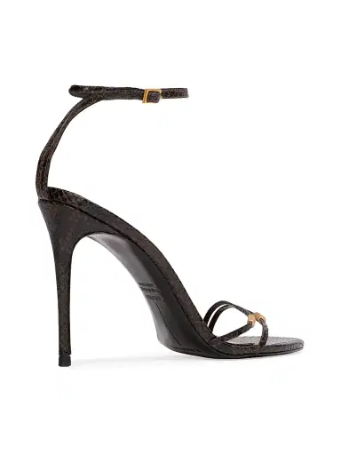Black Suede Studio Women's Britanny 100MM Strappy Snake Sandals - Brown Snake Leather - Size 11 | Thumbnail 5 Black Suede Studio Women's Britanny 100MM Strappy Snake Sandals - Brown Snake Leather - Size 11 | Thumbnail 5