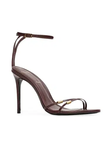 Black Suede Studio Women's Britanny 100MM Strappy Sandals | Thumbnail 2