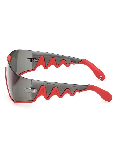 Christian Louboutin Men's Loubishark Shield Sunglasses - Red Grey | Thumbnail 3 Christian Louboutin Men's Loubishark Shield Sunglasses - Red Grey | Thumbnail 3
