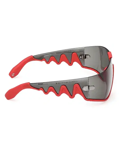 Christian Louboutin Men's Loubishark Shield Sunglasses - Red Grey | Thumbnail 7 Christian Louboutin Men's Loubishark Shield Sunglasses - Red Grey | Thumbnail 7