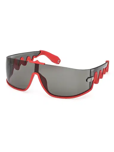 Christian Louboutin Men's Loubishark Shield Sunglasses - Red Grey | Thumbnail 1 Christian Louboutin Men's Loubishark Shield Sunglasses - Red Grey | Thumbnail 1