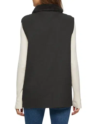 Gorski Women's Shearling Lamb Vest - Black - Size Large | Thumbnail 4 Gorski Women's Shearling Lamb Vest - Black - Size Large | Thumbnail 4