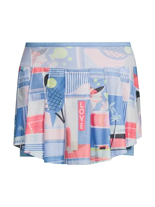 Lucky in Love Women's Linen Noveau Intuition Mini Skort