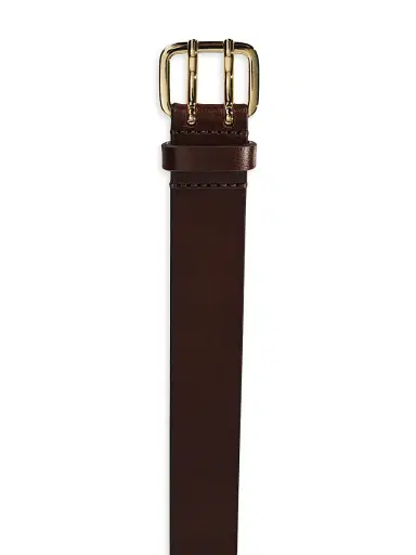 Déhanche Women's Mini Hutch Leather Belt - Marrone Gold | Thumbnail 2