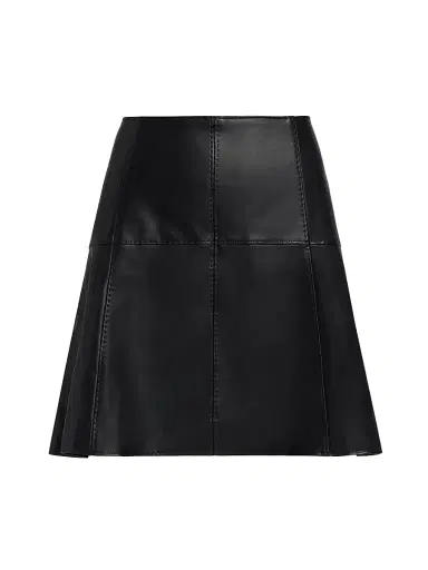 Marie Oliver Women's Crawford Faux-Leather Miniskirt - Black | Thumbnail 1 Marie Oliver Women's Crawford Faux-Leather Miniskirt - Black | Thumbnail 1