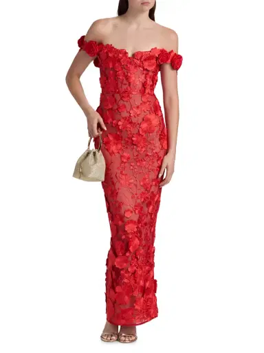 Bronx and Banco Women's Jasmine Off-the-Shoulder Gown | Thumbnail 3 Bronx and Banco Women's Jasmine Off-the-Shoulder Gown | Thumbnail 3