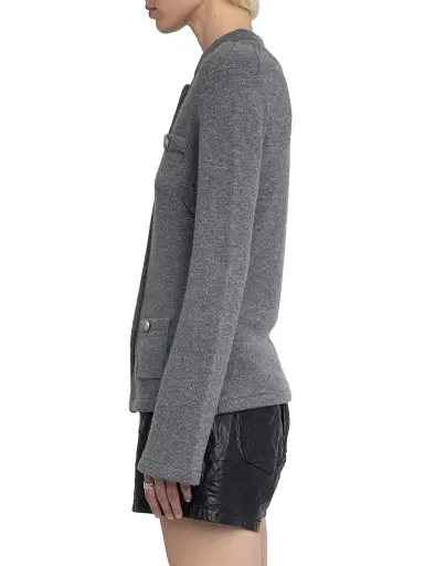 Zadig & Voltaire Women's Lucy Wool & Cashmere Sweater - Anthracite - Size Small | Thumbnail 4 Zadig & Voltaire Women's Lucy Wool & Cashmere Sweater - Anthracite - Size Small | Thumbnail 4