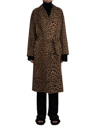 Zadig & Voltaire Women's Mentle Leopard-Print Canvas Coat | Thumbnail 2 Zadig & Voltaire Women's Mentle Leopard-Print Canvas Coat | Thumbnail 2