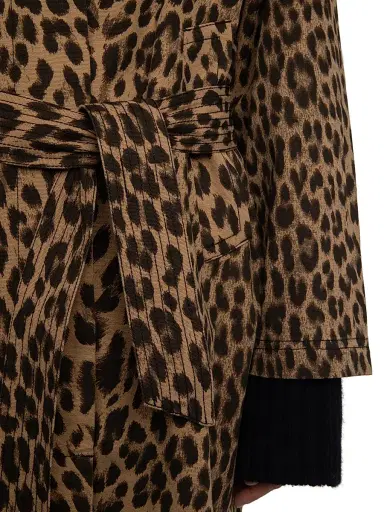 Zadig & Voltaire Women's Mentle Leopard-Print Canvas Coat | Thumbnail 5 Zadig & Voltaire Women's Mentle Leopard-Print Canvas Coat | Thumbnail 5