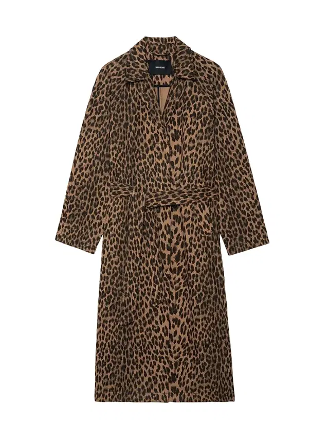 Zadig & Voltaire Women's Mentle Leopard-Print Canvas Coat - Daim