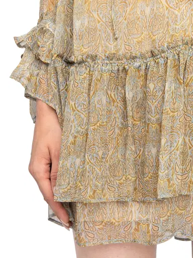 Zadig & Voltaire Women's Ralice Metallic Paisley Minidress - Cloud - Size Small | Thumbnail 6