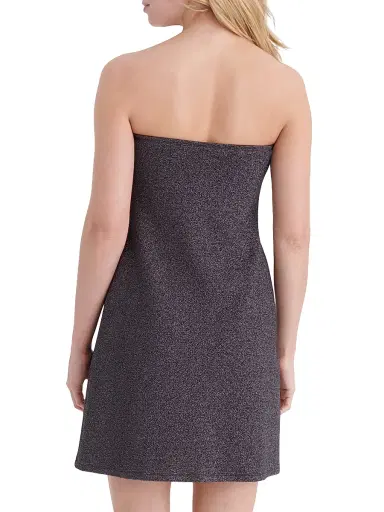 Eres Women's Bronzage Shimmer Strapless Minidress - Noir Lurex - Size 6 | Thumbnail 4