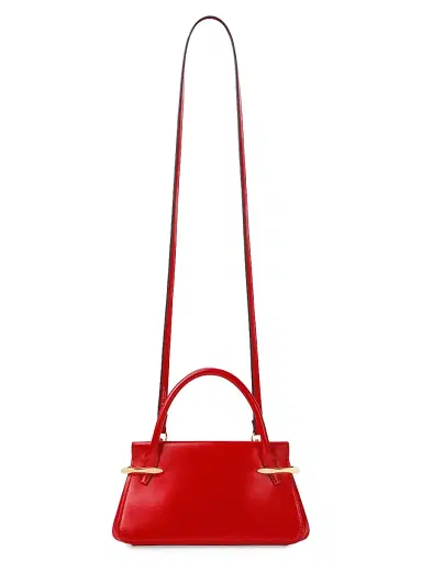 Givenchy Women's Mini Pinch Top Handle Bag in Leather - Deep Red | Thumbnail 4
