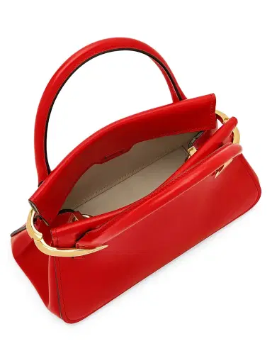 Givenchy Women's Mini Pinch Top Handle Bag in Leather - Deep Red | Thumbnail 5