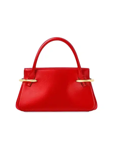 Givenchy Women's Mini Pinch Top Handle Bag in Leather - Deep Red | Thumbnail 1