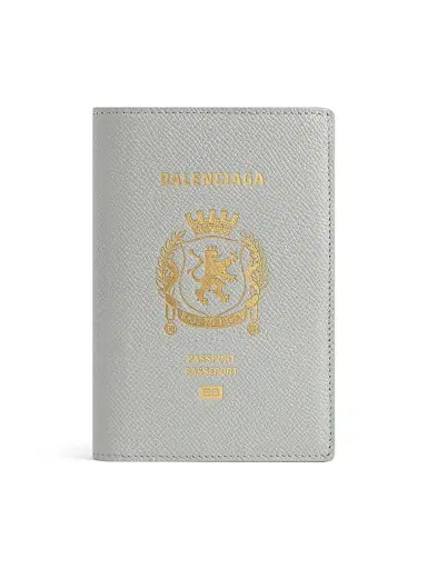 Balenciaga Men's Passport Holder - Grey | Thumbnail 1 Balenciaga Men's Passport Holder - Grey | Thumbnail 1