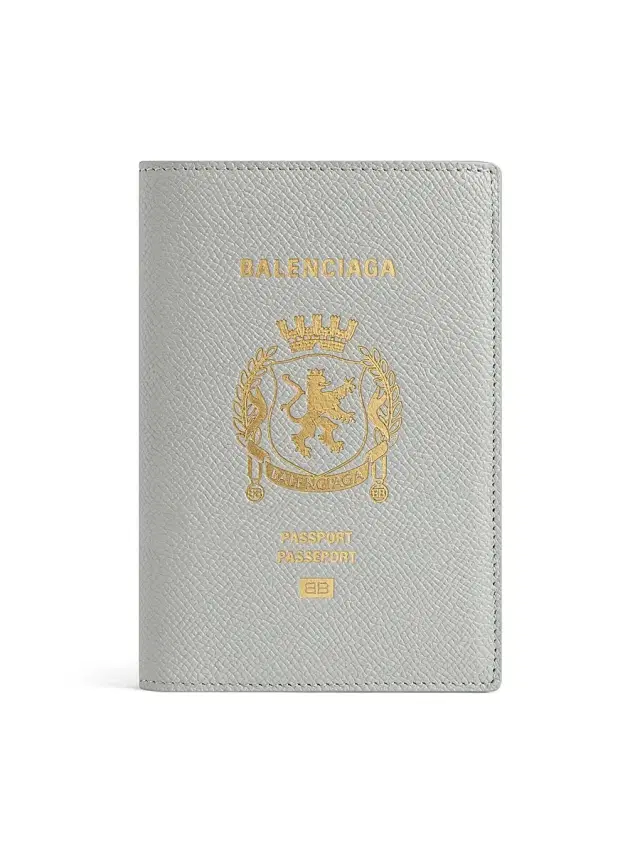 Balenciaga Men's Passport Holder -  Grey